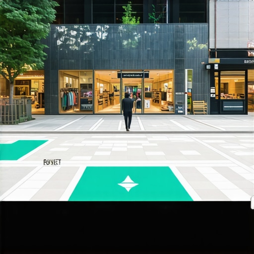 AR map guiding customers to a business storefront with immersive technology.