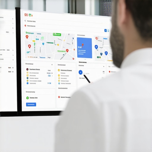 SEO expert analyzing Google Maps data for local SEO strategy