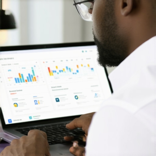 Digital marketer reviewing Google Maps SEO analytics