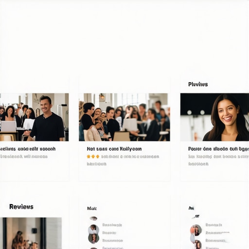 Google My Business profile with reviews and photos