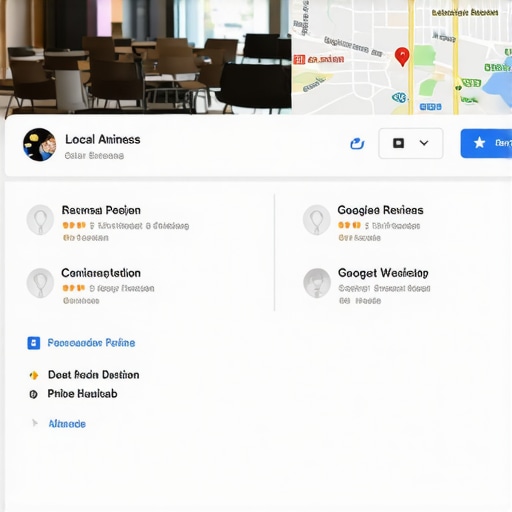 A well-optimized Google My Business profile with highlighted local pack and reviews.