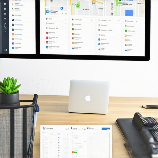 A person analyzing local SEO data on a digital analytics dashboard.