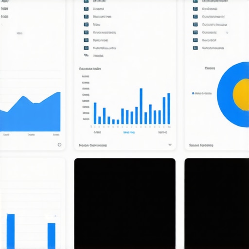 Local SEO performance analytics dashboard with graphs and metrics.