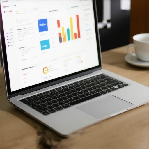 Person analyzing local SEO data on computer with citation and review management software