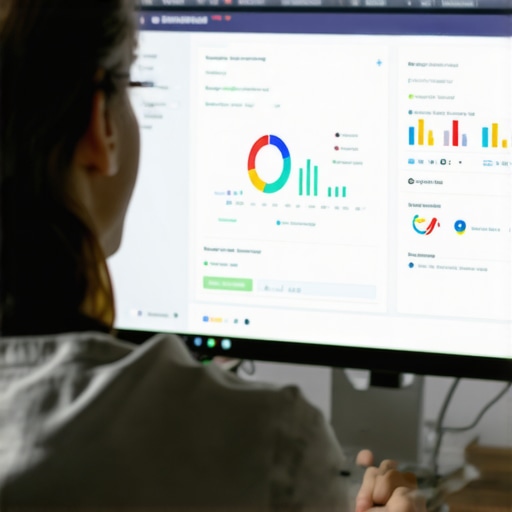 A person reviewing SEO data and rankings on a laptop, emphasizing the importance of regular maintenance.