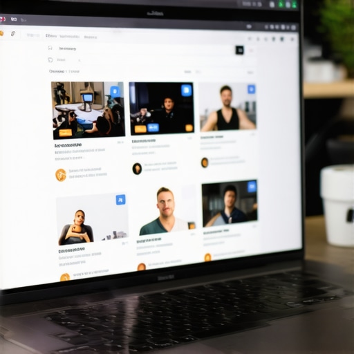 Laptop screen displaying local business listings for Google Maps SEO optimization.