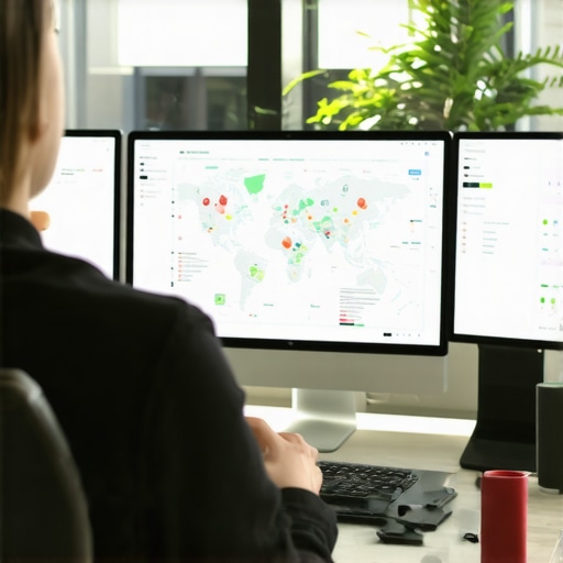 A professional monitoring local search rankings on multiple devices