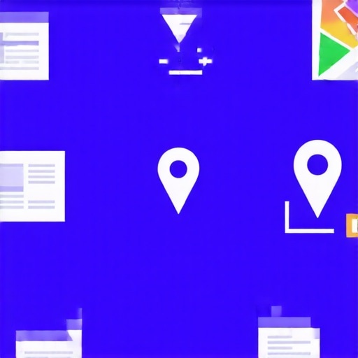 Diagram illustrating local backlink connections for Google Maps optimization.