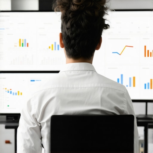 Expert reviewing Google Maps local rankings and analytics on multiple screens.