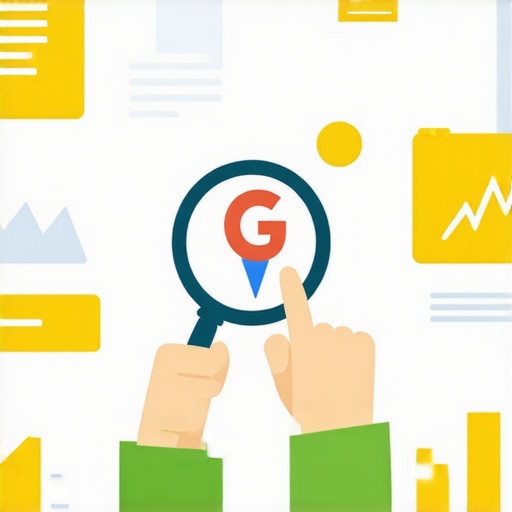Person reviewing Google Maps profile with SEO tools