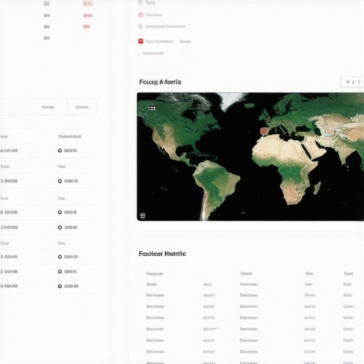 A person analyzing local SEO metrics on a digital screen to maintain Google Maps rankings
