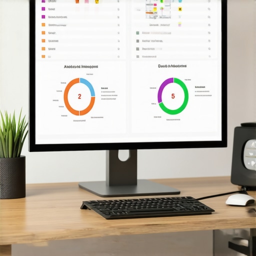 A workspace demonstrating various SEO and analytics tools used for local map optimization.